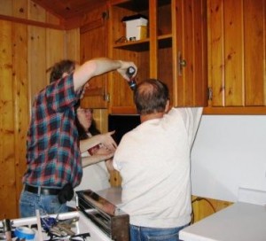 hanging the microwave