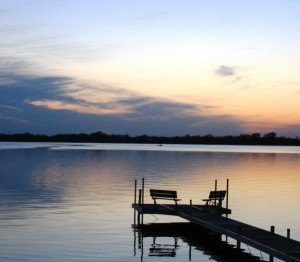 Sunset at Dickerson's Lake Florida Resort