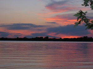 Sunset at Dickerson's Lake Florida Resort