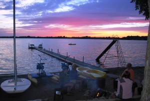 Lake Florida Sunset at Dickerson's Resort